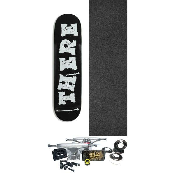There Skateboards DSPH Font Skateboard Deck - 8.38" x 32.17" - Complete Skateboard Bundle